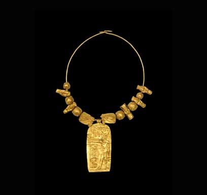 Necklace with Ornaments and Pendant