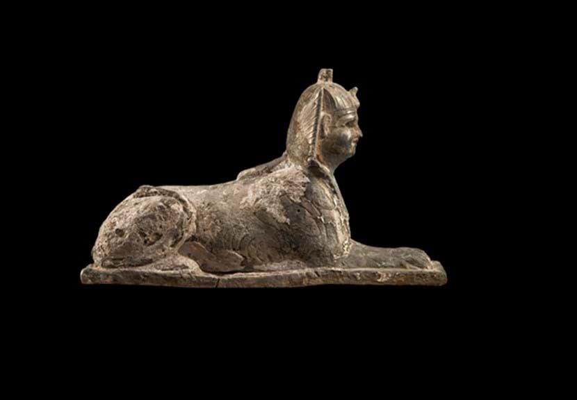 Silver Statuette of a Sphinx (Dendera Treasure Hoards)